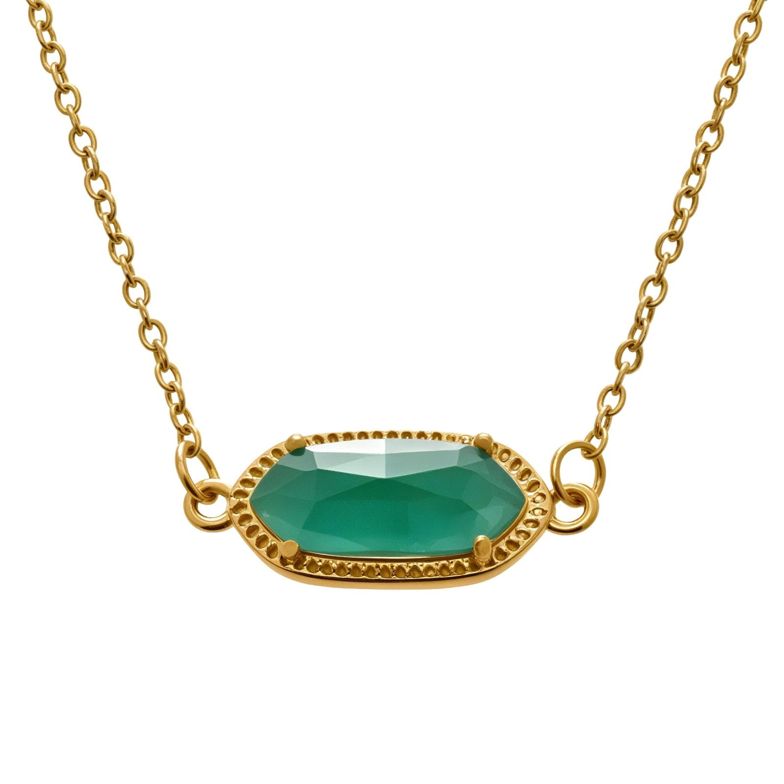 Collier pendentif ovale pour femme, avec pierre cristal, en acier inoxydable