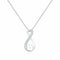Collier pendentif perle et symbole infini, en argent massif, chaine forçat, modèle Anouk