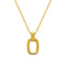 Collier pendentif rectangle, style minimaliste, acier inoxydable plaqué or 18K