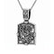 Collier pendentif religieux pour homme, en acier inoxydable, design médiéval avec Saint Georges et dragon