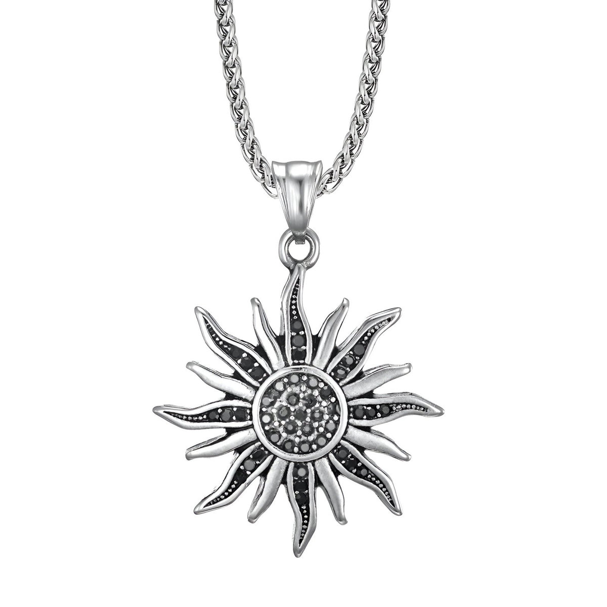 Collier Croix En Acier Inoxydable Avec Zircon - Neuf Avec étiquettes, Bijou Religieux