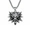 Collier pendentif tête de loup pour homme, en acier inoxydable, design fantastique aux finitions sculptées