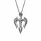 Collier pendentif trident pour homme, en acier inoxydable, design nordique aux motifs celtiques gravés