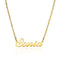 Collier personnalisable en acier inoxydable 18K, trois finitions, modèle Shine