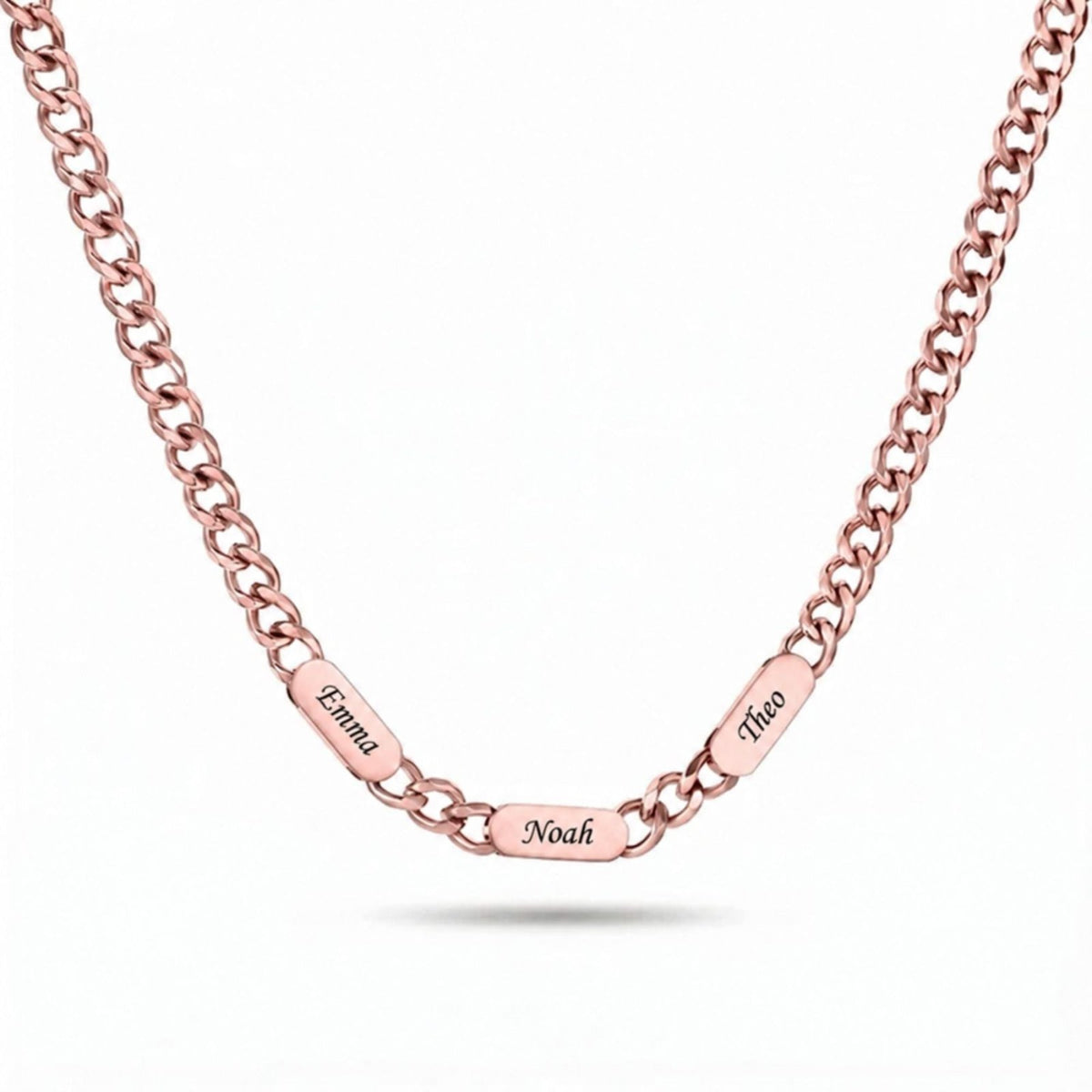 Collier personnalisé pour homme, plaquette ovale gravée avec prénom, en acier inoxydable 316L