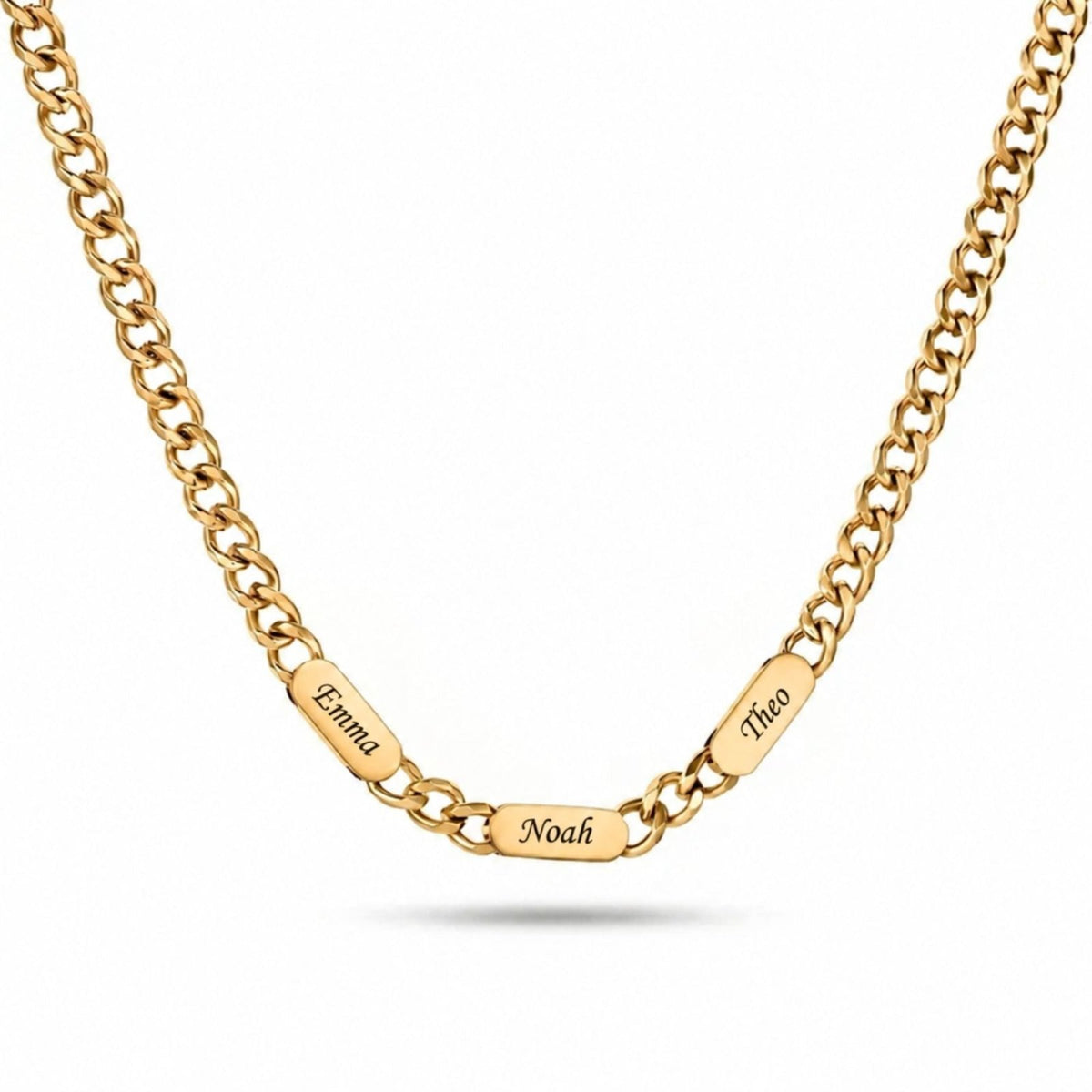 Collier personnalisé pour homme, plaquette ovale gravée avec prénom, en acier inoxydable 316L