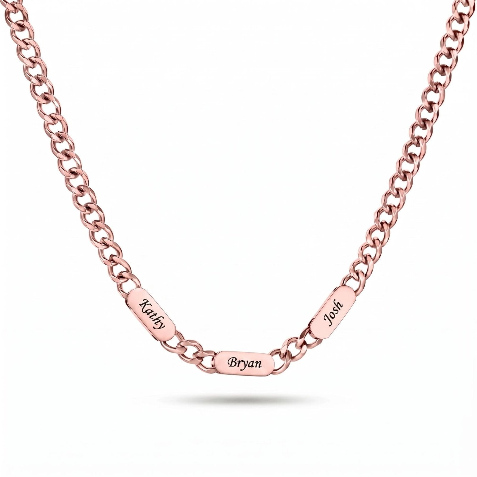 Collier personnalisé pour homme, plaquette ovale gravée avec prénom, en acier inoxydable