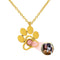 Collier photo animal de compagnie, pendentif en forme de patte, acier inoxydable, modèle Puppy