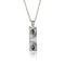 Collier photo yeux personnalisable, pendentif plaque rectangulaire, en acier inoxydable