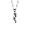 Collier piment porte - bonheur en argent 925, pendentif œil bleu protecteur, finition argentée, modèle Iskra