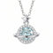 Collier planète pour femme, en argent 925, avec étoile et zircon