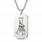 Collier plaque militaire personnalisée pour homme, "DAD" et prénoms gravés, en acier inoxydable