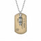 Collier plaque militaire U.S. ARMY pour homme, en acier titane, pendentif cartouche et inscription américaine, chaîne à billes