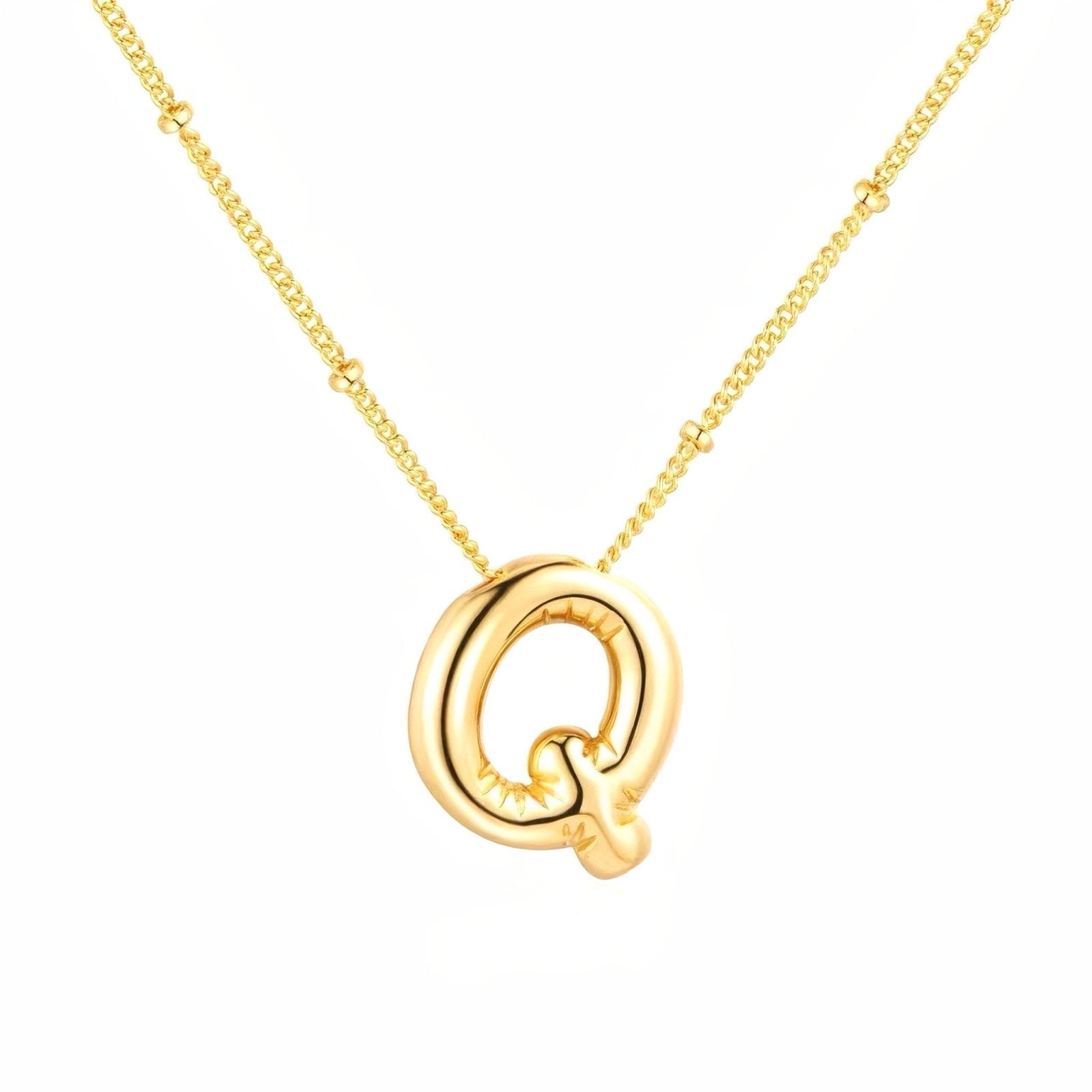 Collier plaqué or, pendentif lettre, cadeau symbolique, modèle Adalyn