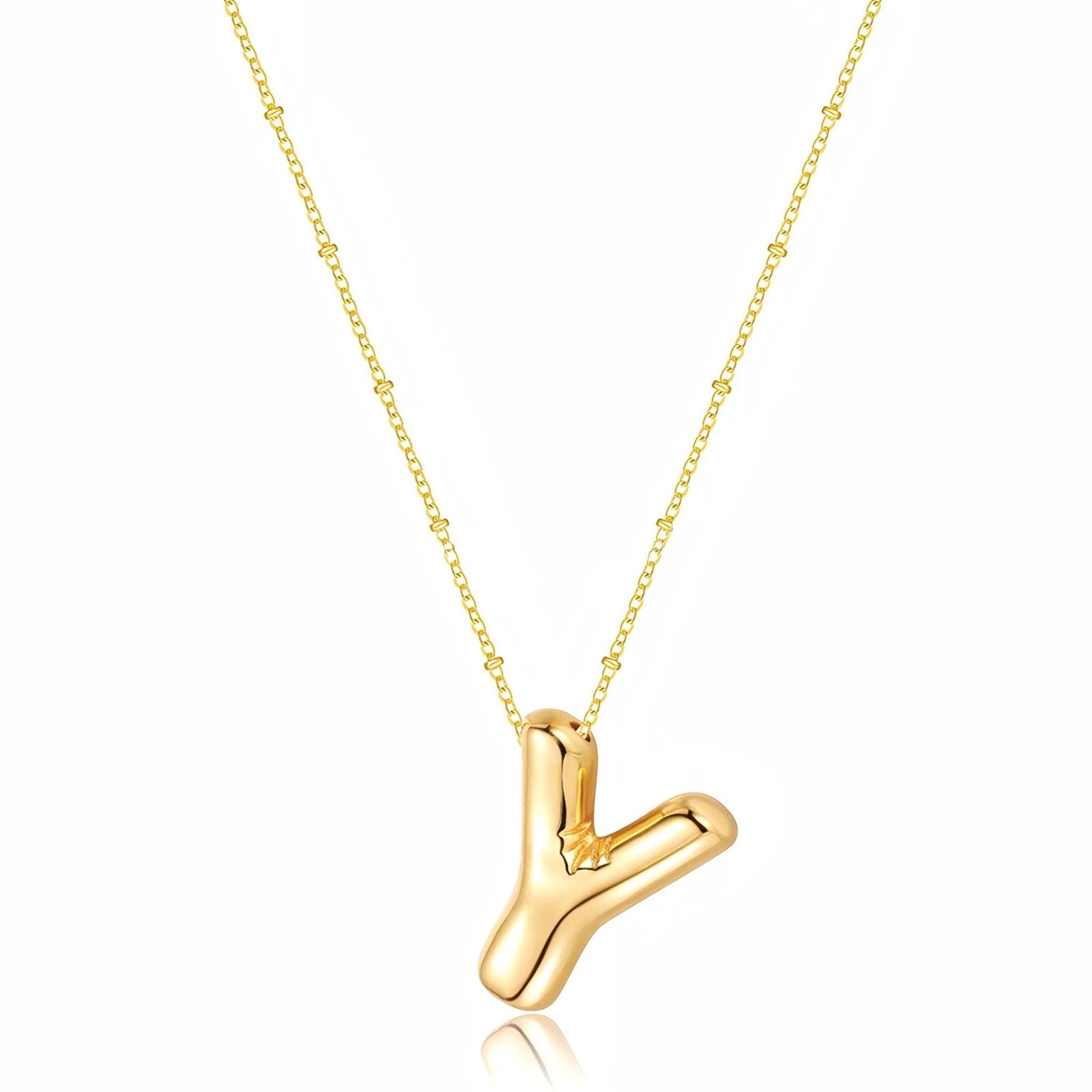 Collier plaqué or, pendentif lettre, cadeau symbolique, modèle Adalyn