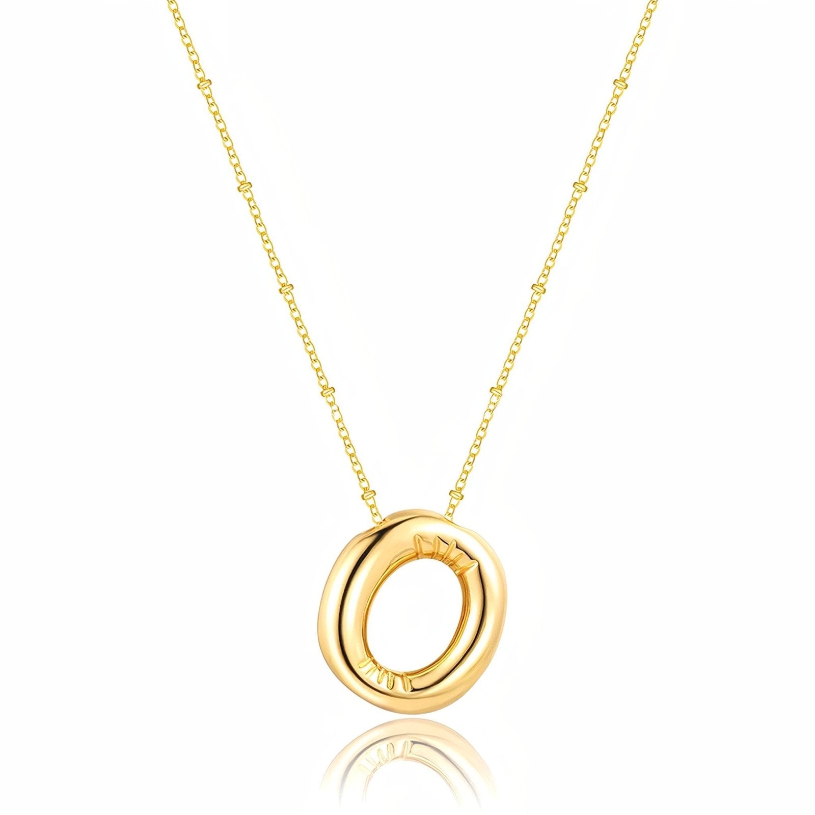 Collier plaqué or, pendentif lettre, cadeau symbolique, modèle Adalyn
