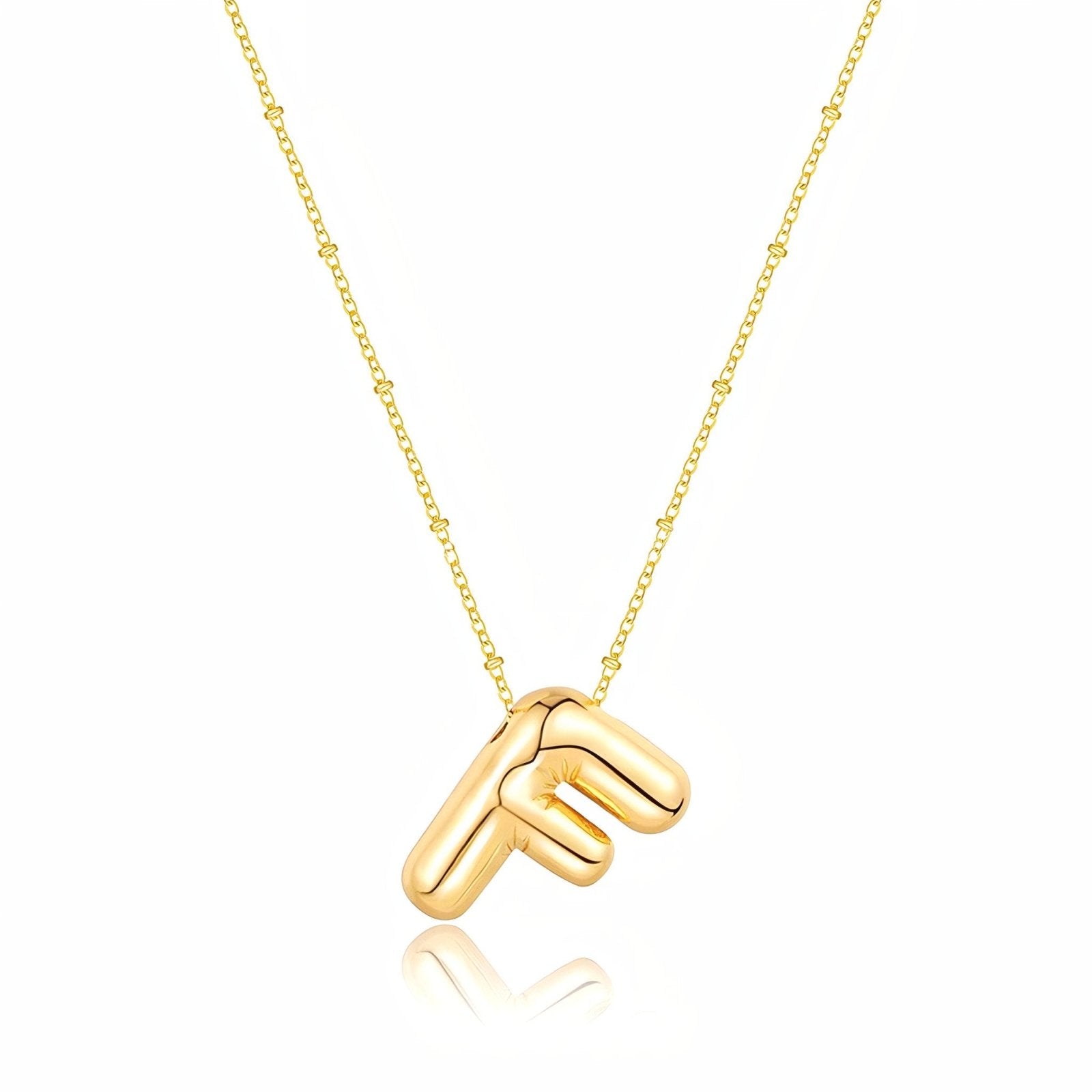 Collier plaqué or, pendentif lettre, cadeau symbolique, modèle Adalyn