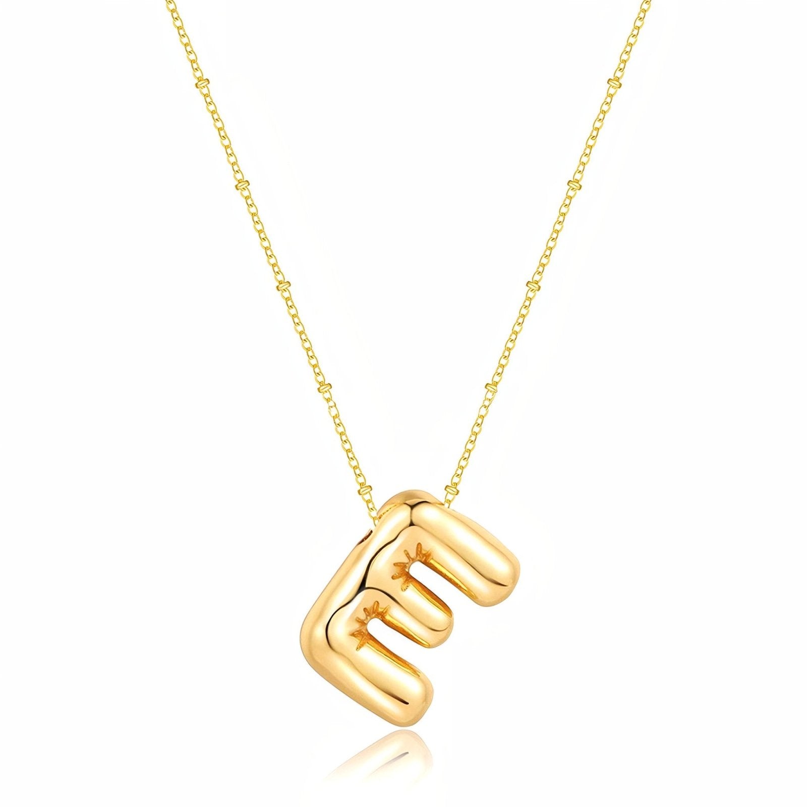Collier plaqué or, pendentif lettre, cadeau symbolique, modèle Adalyn