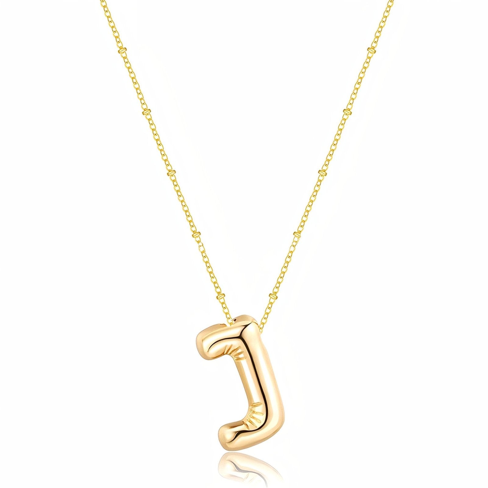 Collier plaqué or, pendentif lettre, cadeau symbolique, modèle Adalyn
