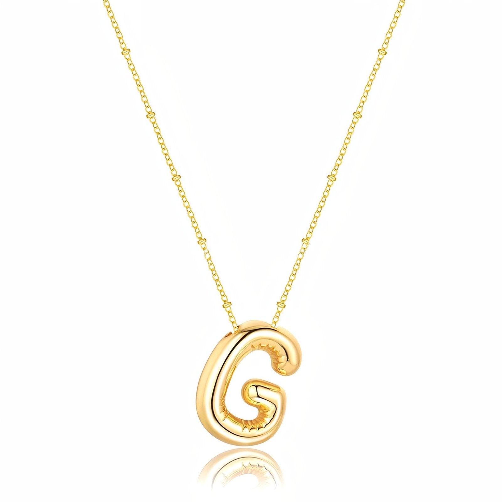 Collier plaqué or, pendentif lettre, cadeau symbolique, modèle Adalyn