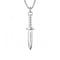 Collier poignard pour homme, en acier titane, pendentif lame au design militaire et minimaliste