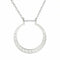 Collier porte bague pour femme, avec pendentif circulaire, en acier inoxydable