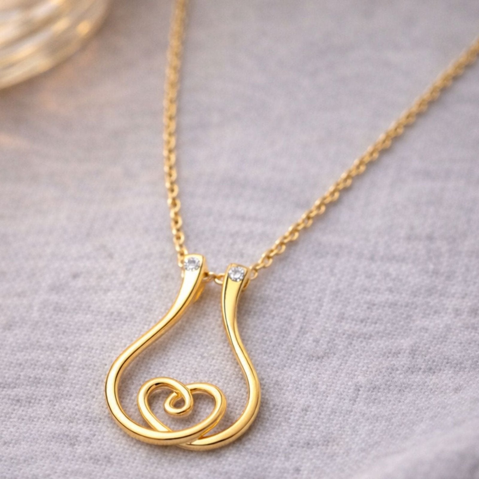 Collier porte bague pour femme, avec pendentif géométrique, cœur central délicat et zircon, en acier inoxydable