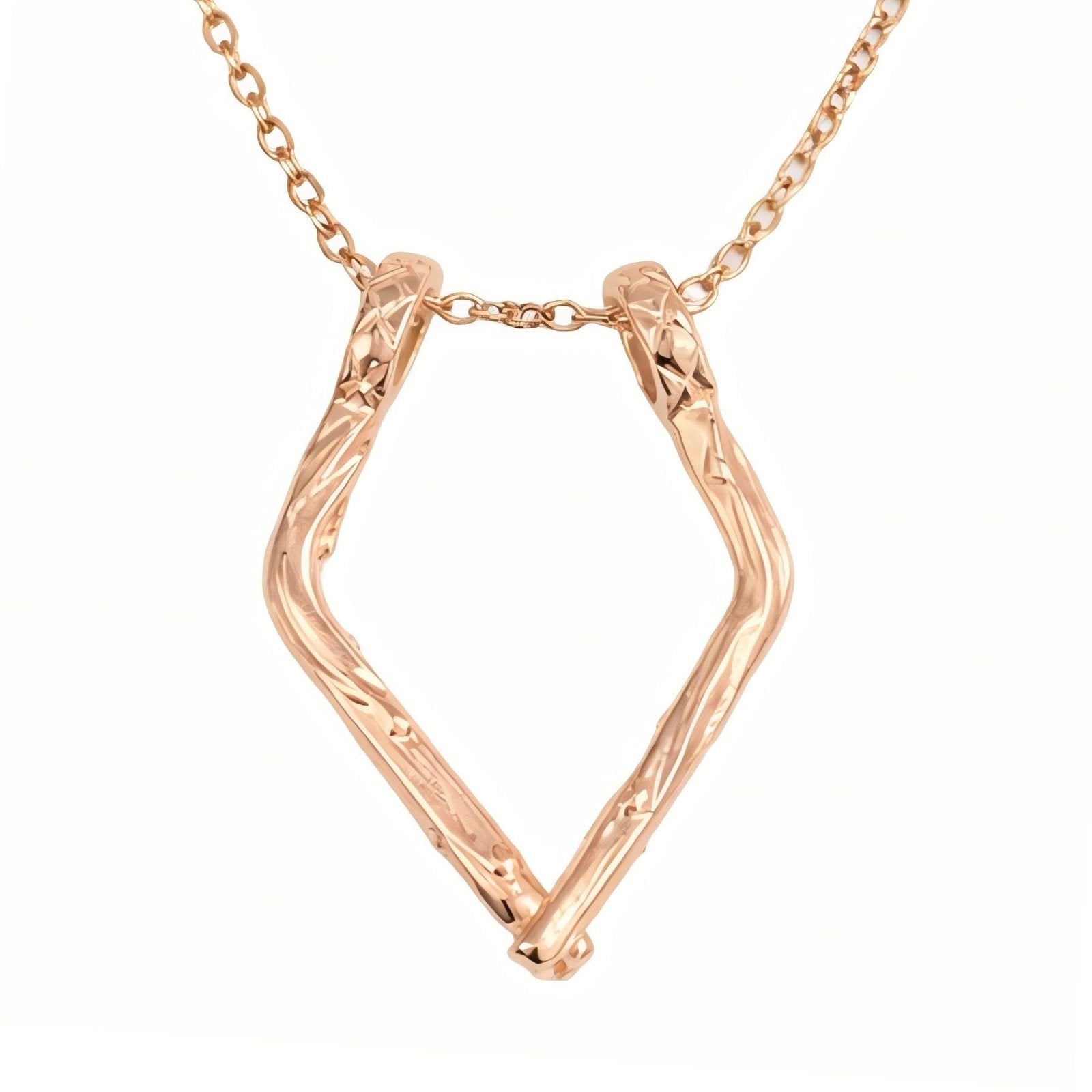 Collier porte bague pour femme, avec pendentif géométrique, en acier inoxydable, style moderne et épuré