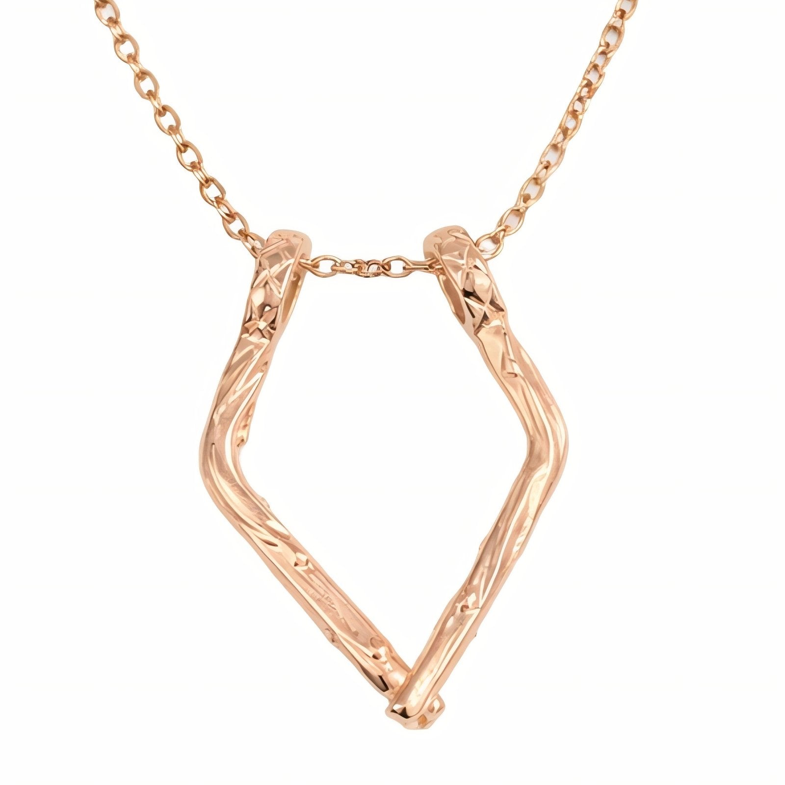 Collier porte bague pour femme, avec pendentif géométrique, en acier inoxydable, style moderne et épuré