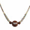 Collier pour femme en bois de jujubier, avec pendentif taoïste incrusté d'argent, cordon ajustable