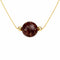 Collier pour femme en palissandre indien incrusté d'or, pendentif nuages porte - bonheur, chaîne en argent 925