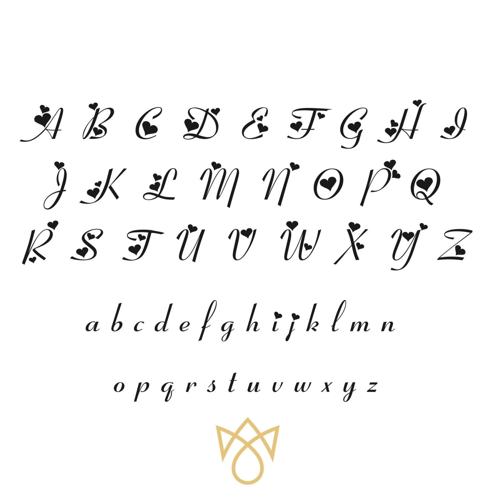 Collier prénom à graver avec papillon et cœurs, en acier inoxydable