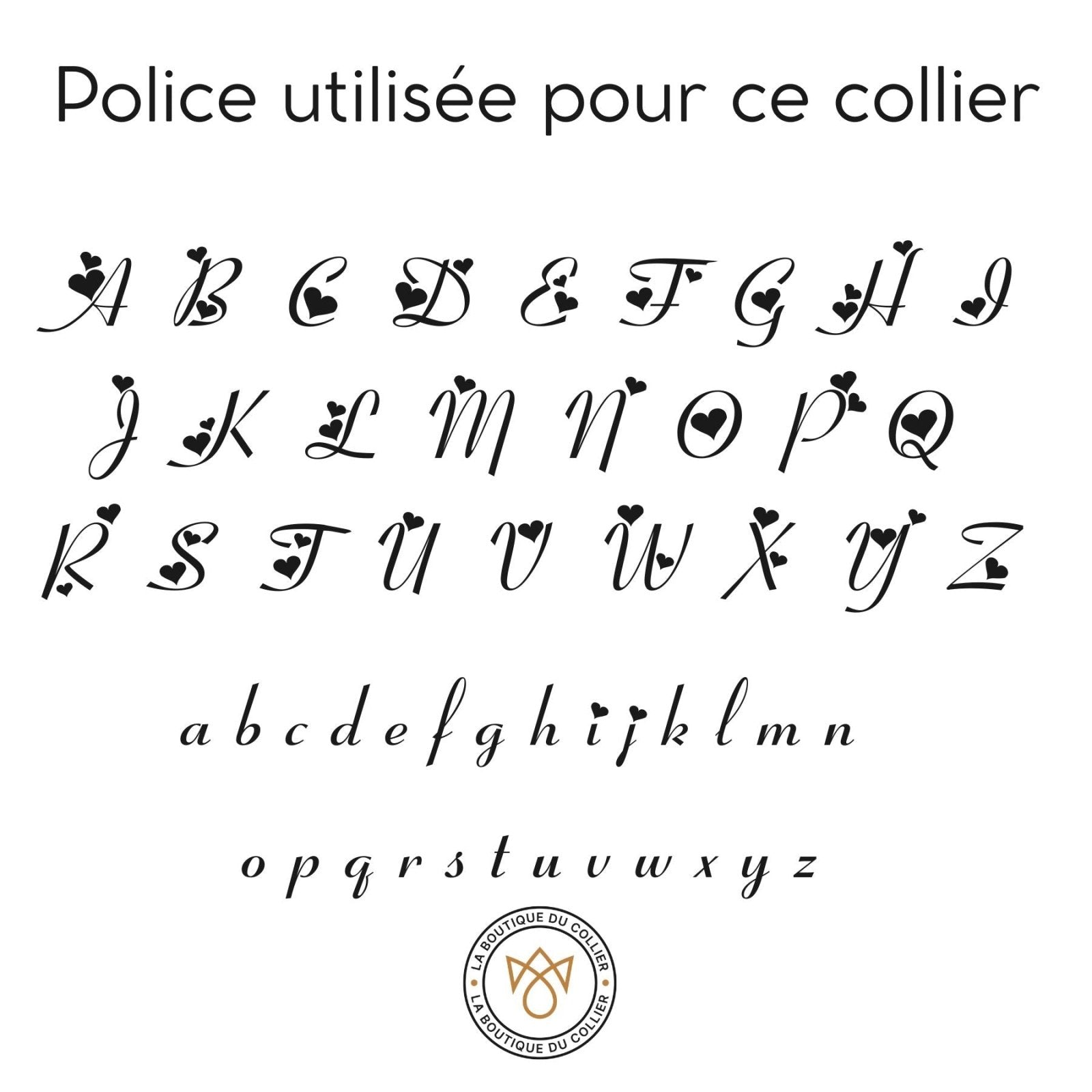 Collier prénom à graver avec papillon et cœurs, en acier inoxydable, modèle Butterfly
