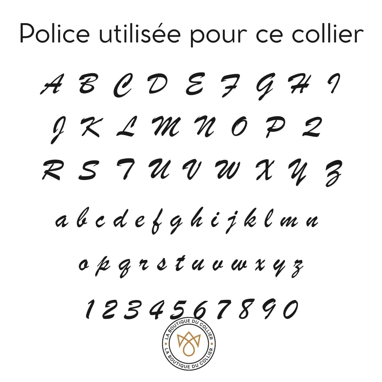 Collier prénom calligraphie fine, acier inoxydable, pour femme, modèle Manuella