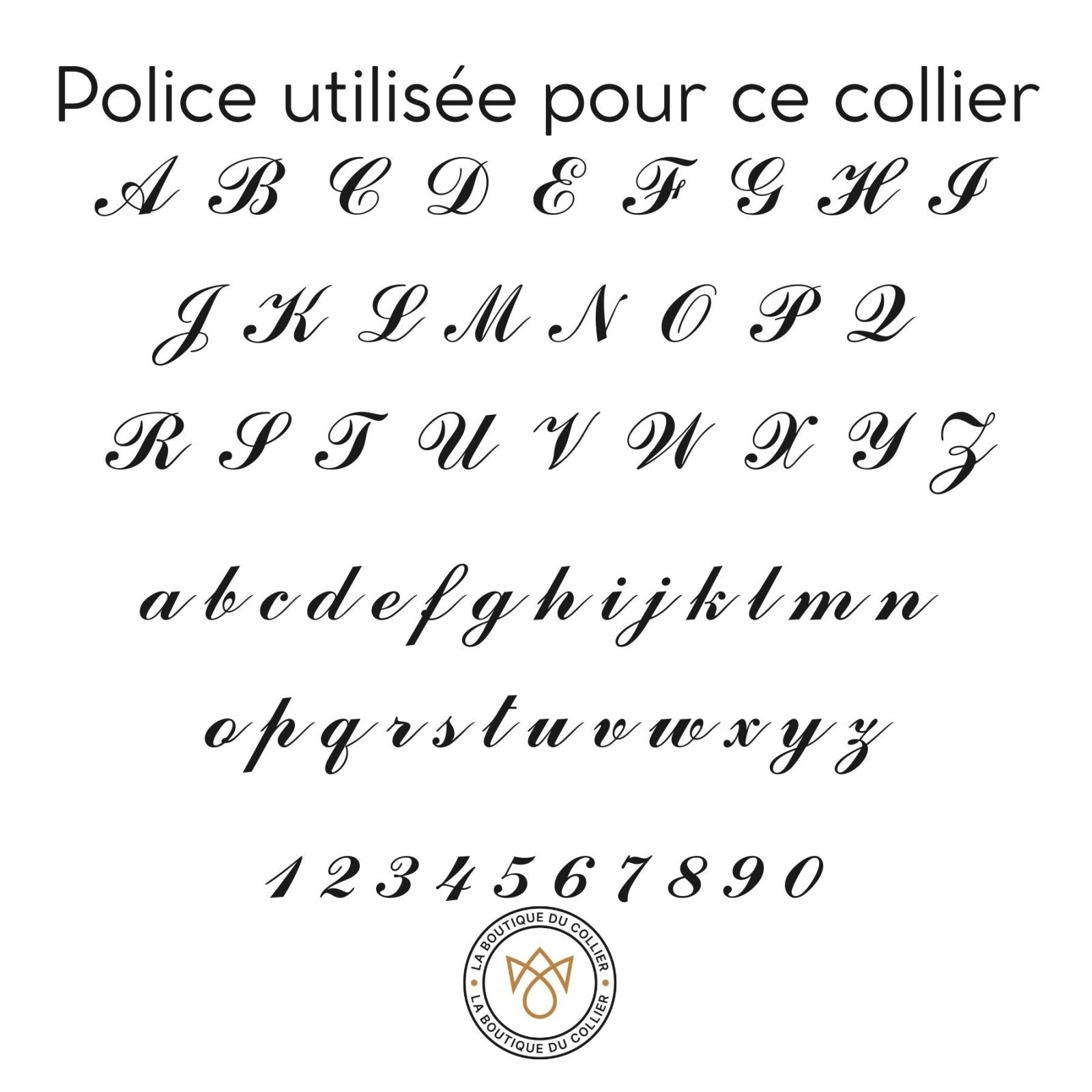 Collier prénom chic avec ornement double vague et cœur, doré ou argenté, modèle Valentina
