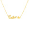 Collier prénom personnalisable, style Disney, en acier inoxydable, modèle Faylinn