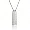 Collier prénom personnalisé pour homme, pendentif plaque rectangulaire, chaîne vénitienne