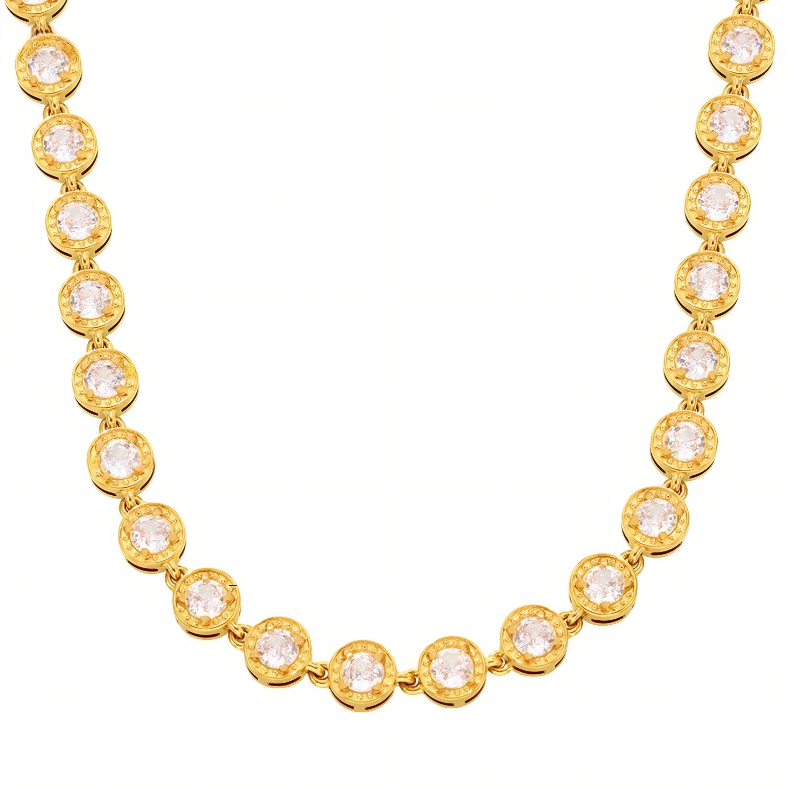 Collier ras - de - cou élégant pour femme, en acier inoxydable et zircon multicolore ou blanc