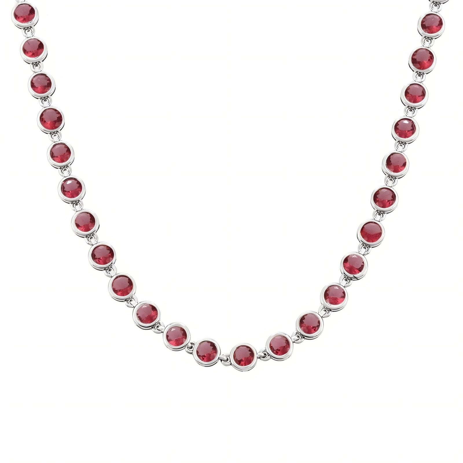 Collier ras - de - cou glamour pour femme, maille sertie avec zircon, en acier inoxydable