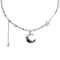 Collier ras de cou gothique pour femme, en alliage métallique, avec pendentif croissant de lune