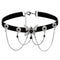 Collier ras de cou gothique pour femme, en simili cuir noir, avec papillon argenté et cœur noir