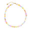 Collier ras - du - cou en nacre, perles cœur, fermoir mousqueton doré, modèle Marina