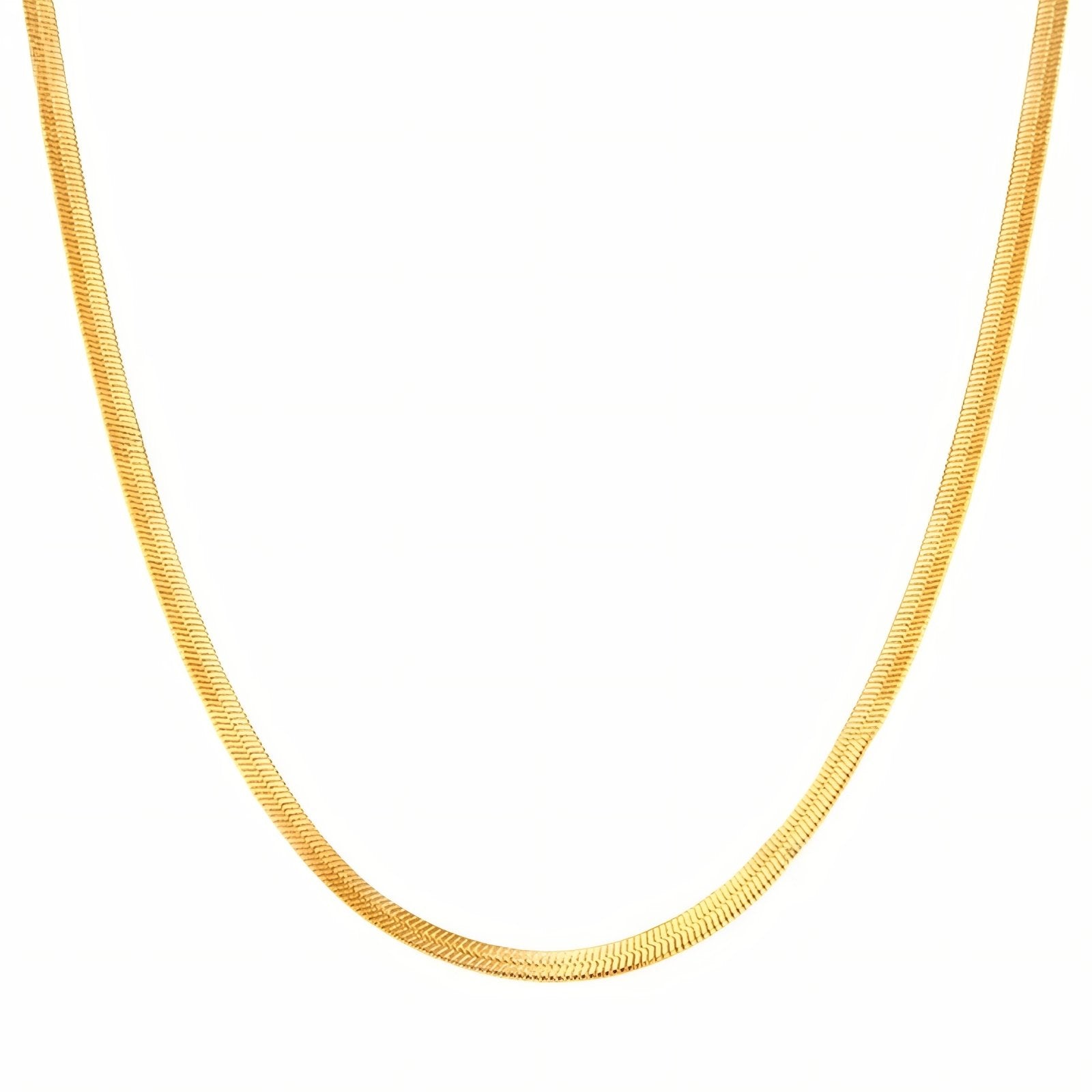 Collier ras - du - cou pour femme, chaine maille serpent, en acier inoxydable