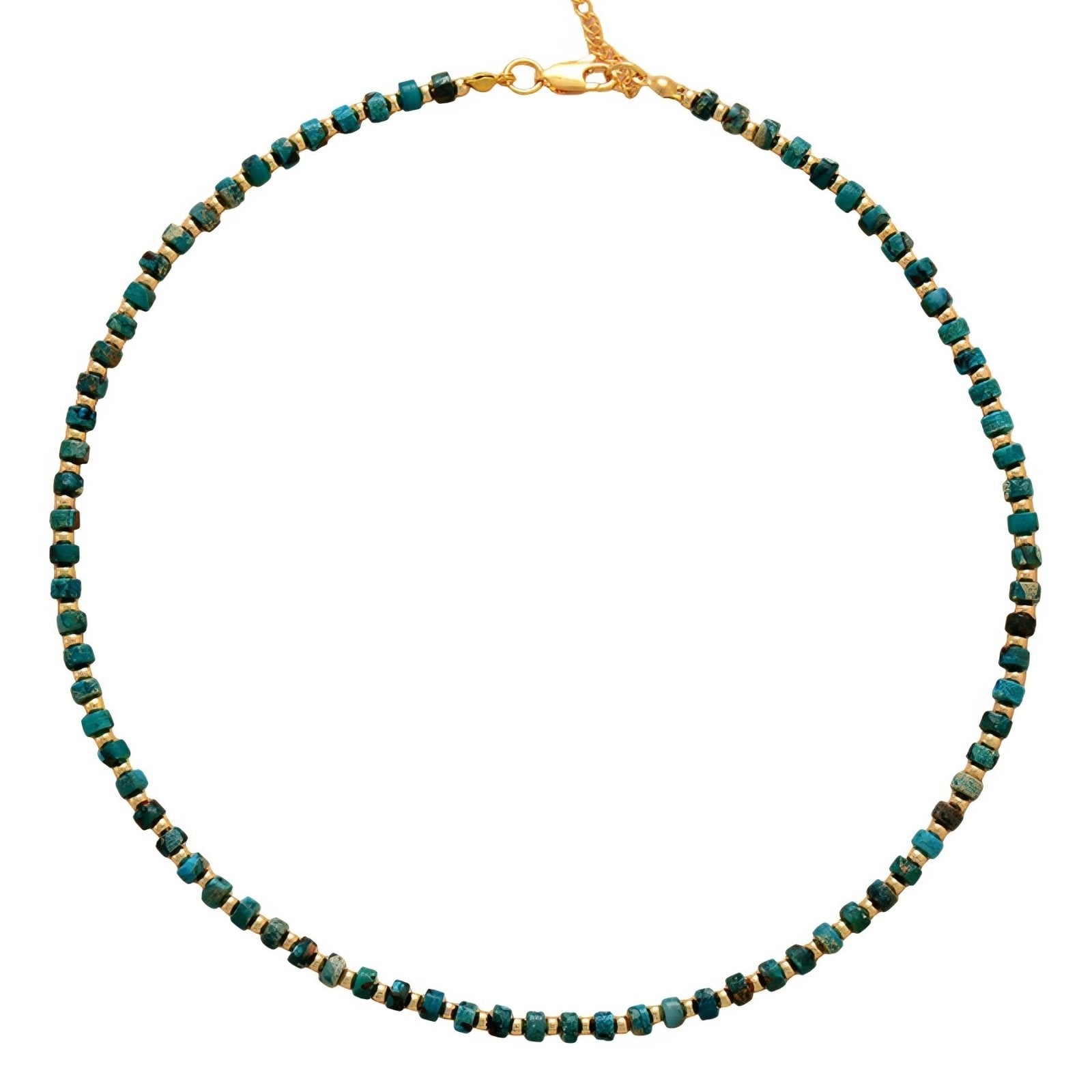 Collier ras - du - cou pour femme, en pierres naturelles, style minimaliste