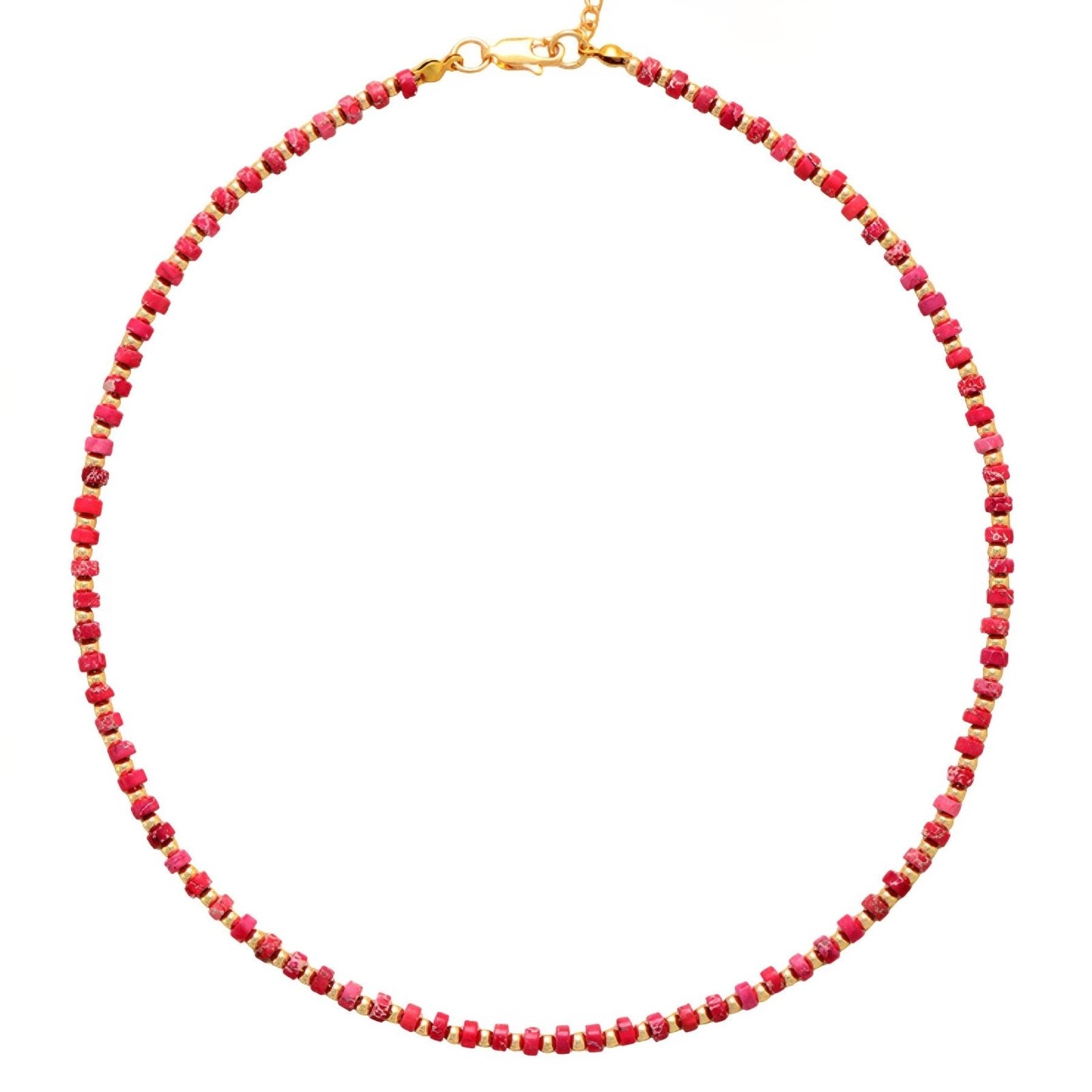 Collier ras - du - cou pour femme, en pierres naturelles, style minimaliste