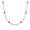 Collier rivière pour homme en cuivre argenté, serti de zircon cubique 5A+, avec motifs trèfle élégants