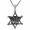 Collier rock pour homme, avec pendentif étoile et tête de mort, en acier inoxydable