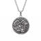Collier Saint Michel Archange pour homme, en acier inoxydable argenté, médaillon religieux avec prière