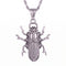 Collier scarabée égyptien pour homme, en acier inoxydable argenté, style gothique