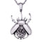 Collier scarabée steampunk pour homme, en acier inoxydable, style décalé